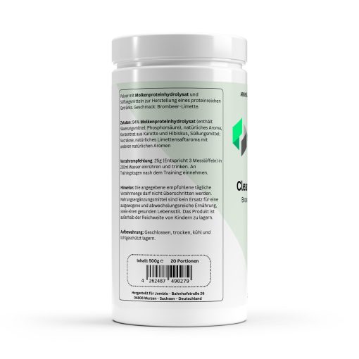 Clear Whey Protein Brombeere-Limette - 500g - Nahrungsergänzungsmittel – Bild 2