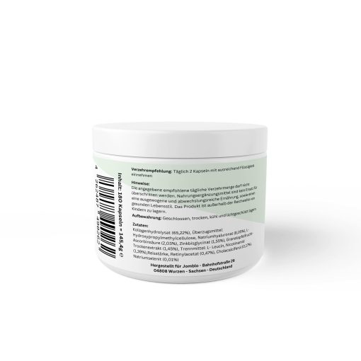 Kollagenhyaluronsäure Plus - 180 Kapseln – Bild 3