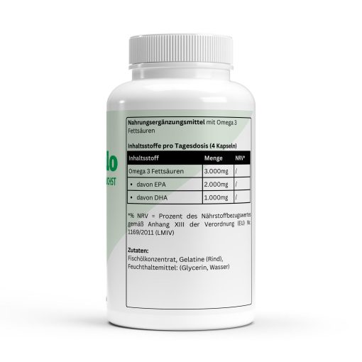 Omega 3 Kapseln Nahrungsergänzungsmittel – Bild 3