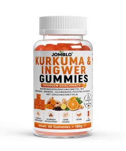 Curcuma + Ingwer + Schwarzer Pfeffer Gummies – 60 Stk.