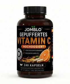 Gepuffertes Vitamin C 500mg + Magnesium – 240 Kapseln
