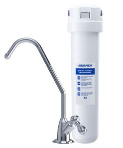 Aktivkohle-Wasserfilter-System AQUAPHOR Crystal Solo, ohne Enthärtung