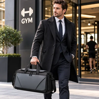 Sporttasche & Reisetasche & Fitnesstasche - Stark Wasser abweisend - elegante Erscheinung