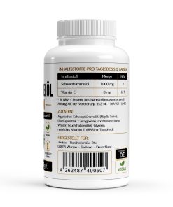 Alternative view of Ägyptisches Schwarzkümmelöl - 240 vegane Softgels