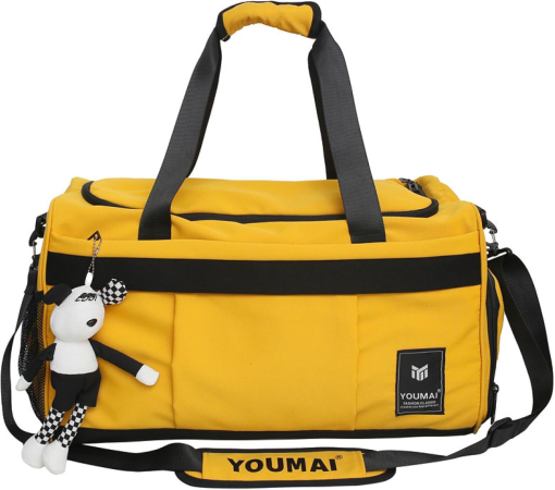 Sporttasche & Reisetasche & Fitnesstasche mit Schuhfach und Glücksbringer