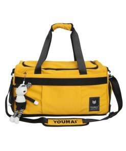 Sporttasche & Reisetasche & Fitnesstasche mit Schuhfach und Glücksbringer