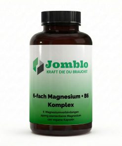 Magnesium 6x Komplex + B6 – 120 vegane Kapseln