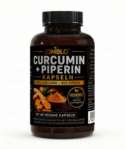 Curcuma (95% Curcumin) + Piperin – 60 vegane Kapseln