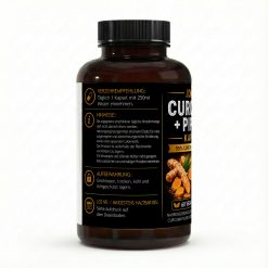 Curcuma (95% Curcumin) + Piperin - 60 vegane Kapseln – Bild 3